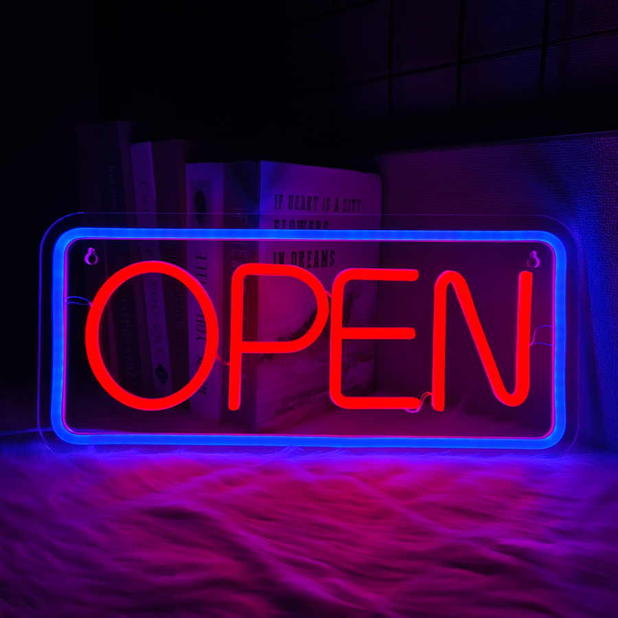Coffee Tea Neon Sign - علامة نيون مفتوحة، مصباح أعمال كبير
