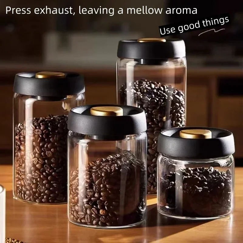 Coffee Tea Jug - جرة قهوة يدوية مختومة بالفراغ، حاوية