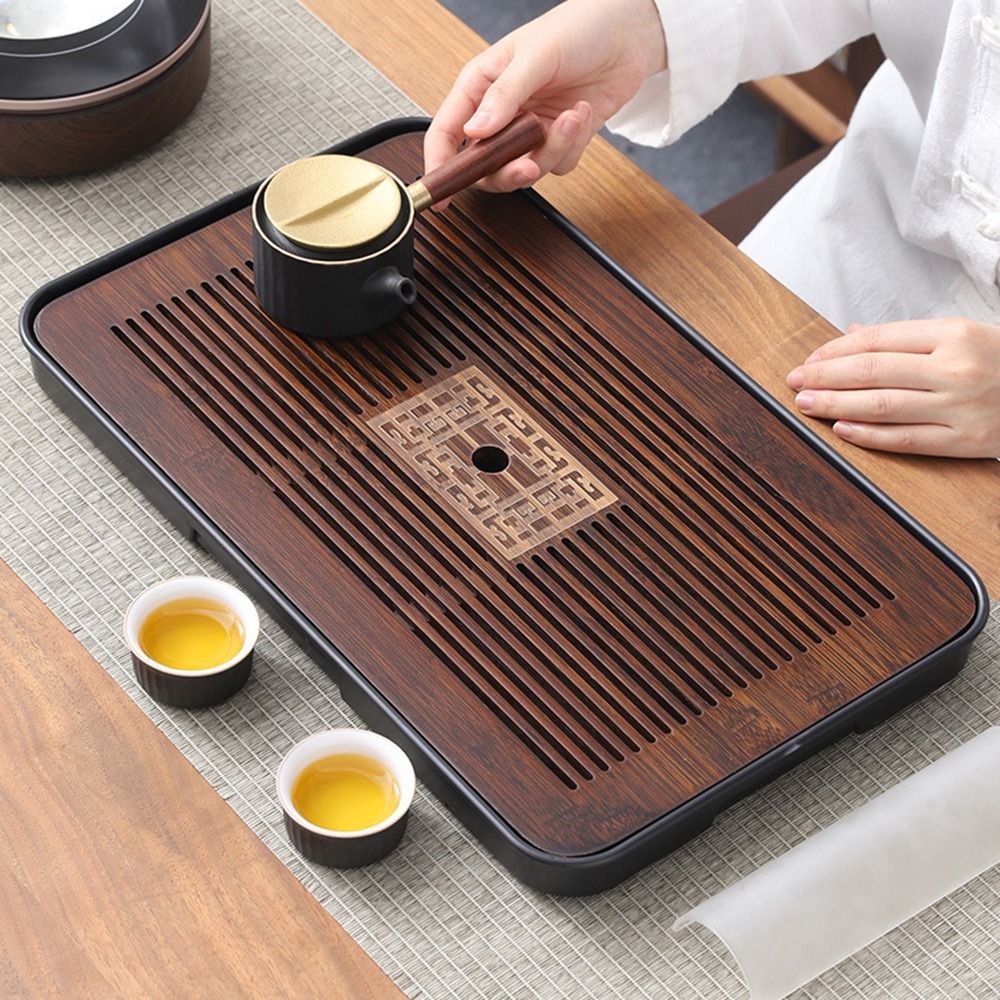 Bamboo Tea Tray - جديد صينية شاي من الخيزران 43.5x26.5