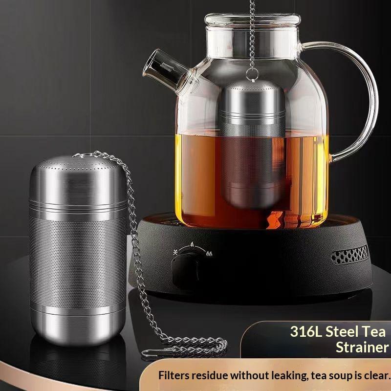 Coffee Tea And Leaf - مصفاة شاي من الفولاذ المقاوم للصدأ