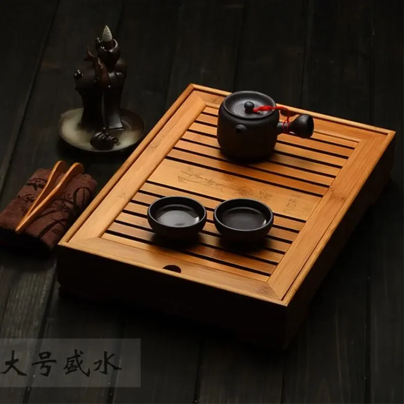 Bamboo Tea Tray - صواني الشاي الخيزران الكونغ فو الشاي
