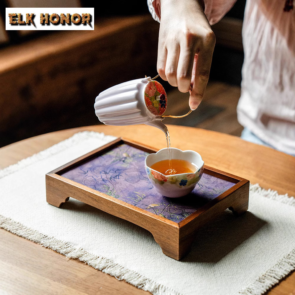 الجوز سحابة الحجاب الزهور والخ - مراجعة Bamboo Tea Tray وسعره