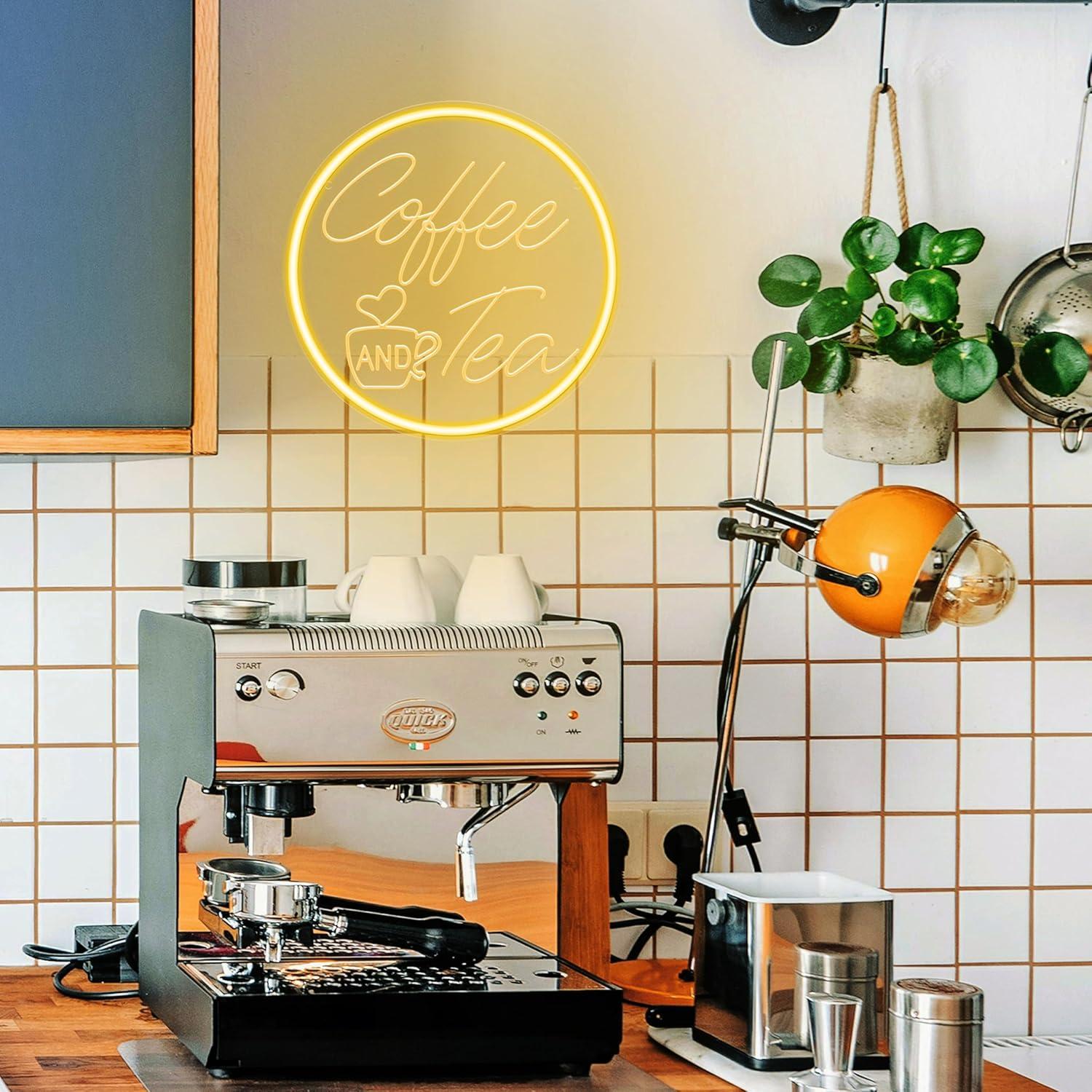 لافتة نيون للقهوة والشاي مع إض - مراجعة Coffee Tea Neon Sign وسعره