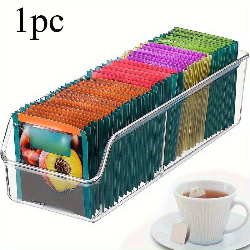 صندوق منظم لأكياس الشاي الشفاف - مراجعة Coffee Tea And Sugar Canisters وسعره