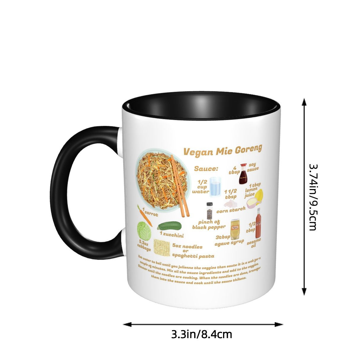 كوب سيراميك مضحك بتصميم مي جور - مراجعة Coffee Tea Recipe وسعره