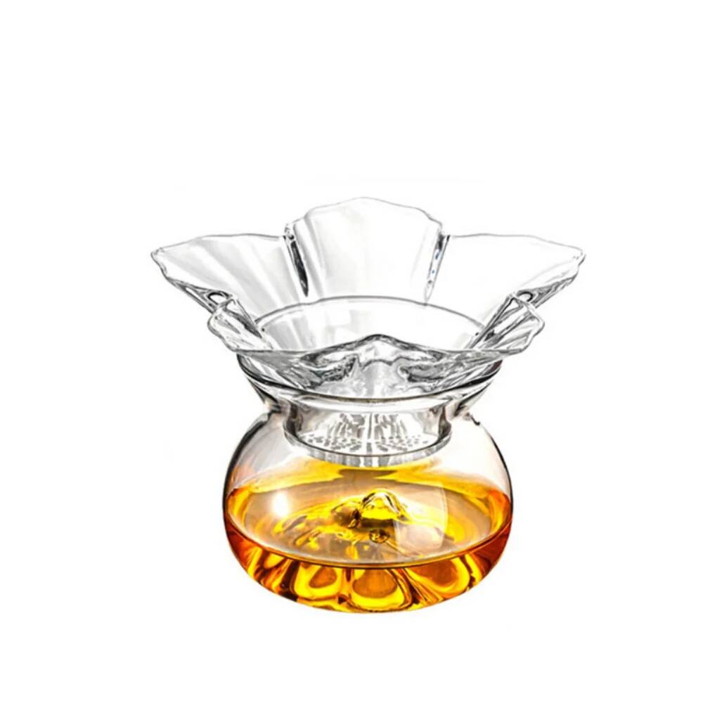 مصفاة شاي زجاجية بتصميم زهرة س - مراجعة Coffee Tea And Leaf وسعره
