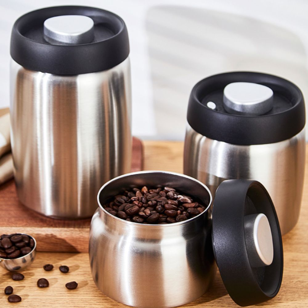 وعاء تخزين حبوب القهوة من الفو - مراجعة Coffee Tea And Sugar Canisters وسعره