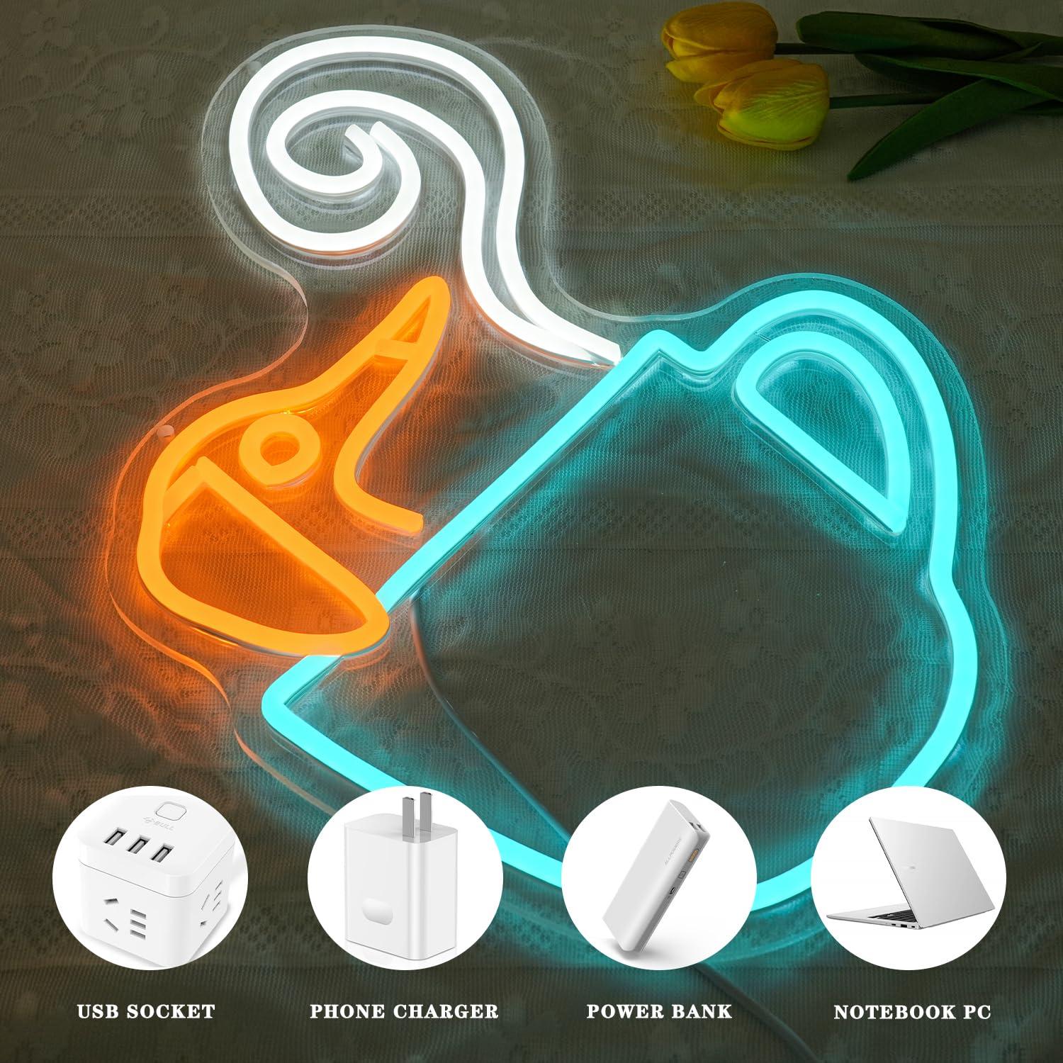 لافتة نيون على شكل كوب قهوة دا - مراجعة Coffee Tea Neon Sign وسعره