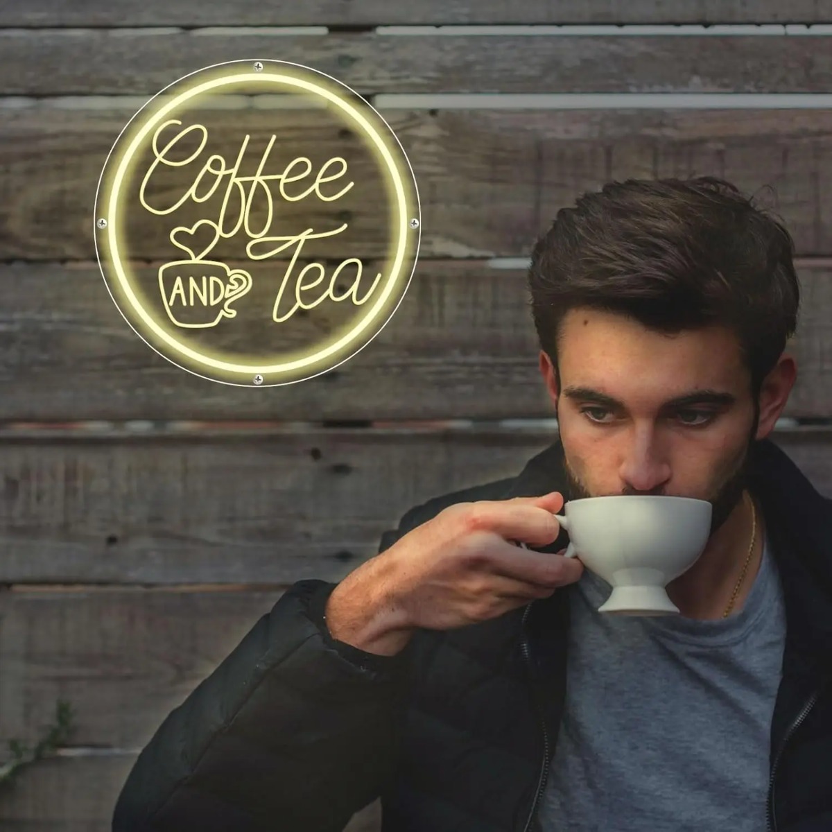 لافتة نيون للقهوة والشاي، لافت - مراجعة Coffee Tea Neon Sign وسعره