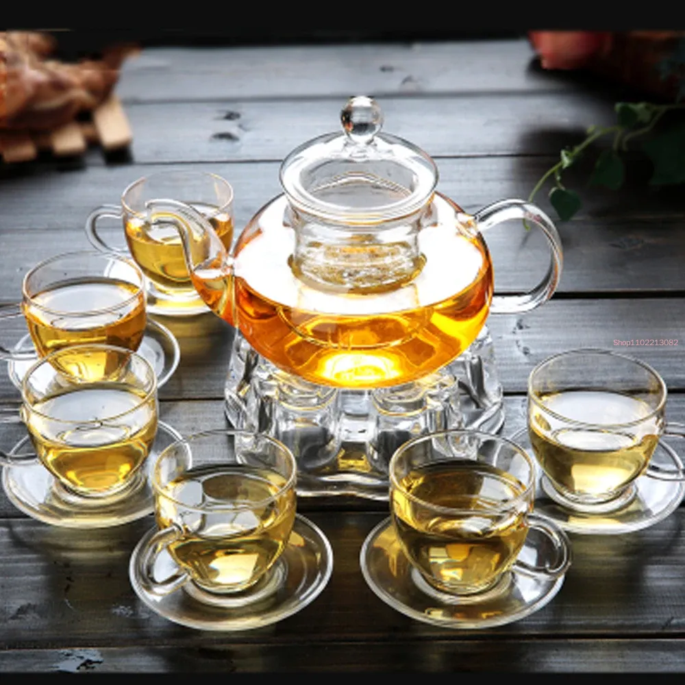 طقم شاي زجاجي أنيق إبريق شاي ا - مراجعة Bamboo Tea Tray وسعره