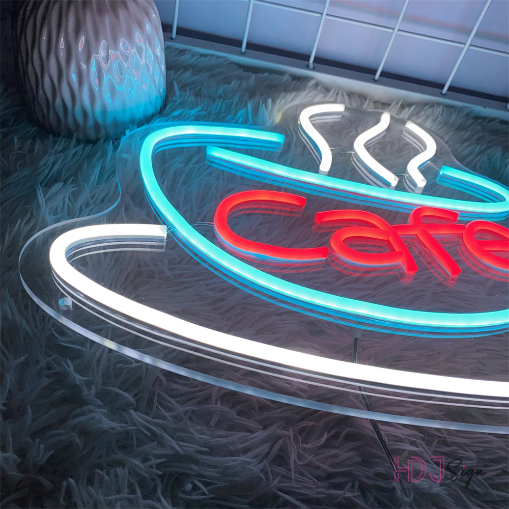 القهوة النيون Led تسجيل مقهى م - مراجعة Coffee Tea Neon Sign وسعره