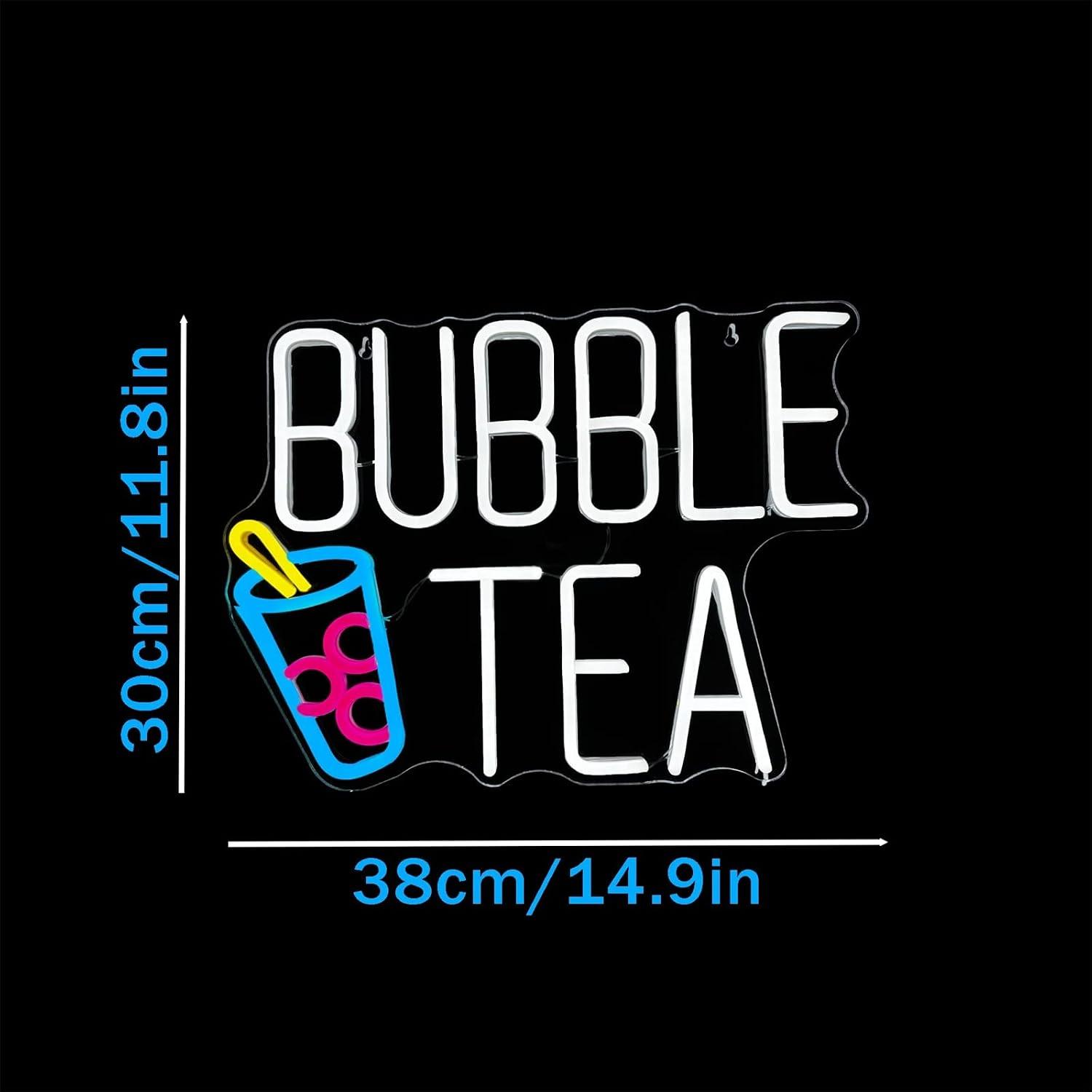 لافتة نيون لشاي الفقاعات بإضاء - مراجعة Coffee Tea Neon Sign وسعره