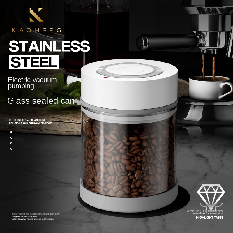 Electric Vacuum Coffee Beans G - مراجعة Coffee Tea And Sugar Canisters وسعره