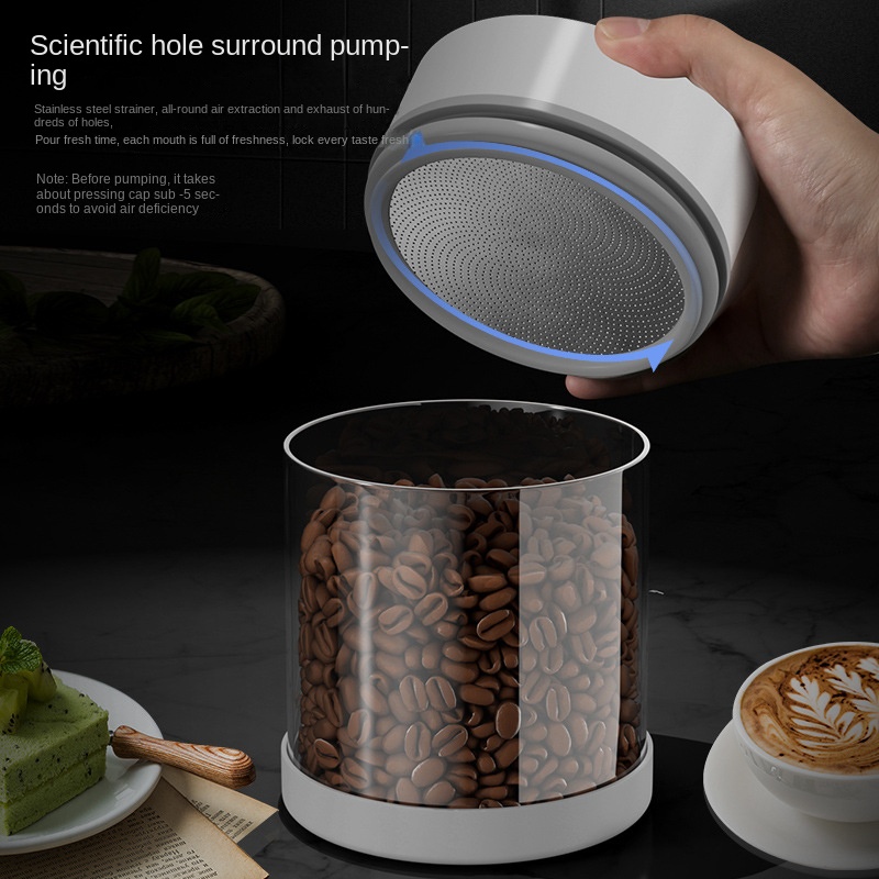 Electric Vacuum Coffee Beans G - مراجعة Coffee Tea And Sugar Canisters وسعره