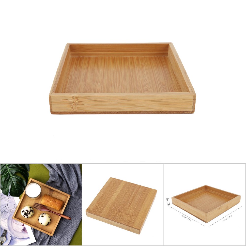 صينية مستطيلة الشكل على الطراز - مراجعة Bamboo Tea Tray وسعره
