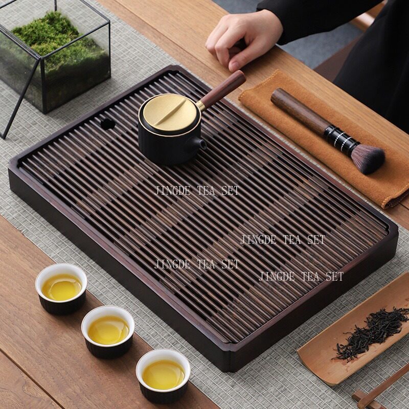 صينية شاي من الخيزران لتخزين ا - مراجعة Bamboo Tea Tray وسعره