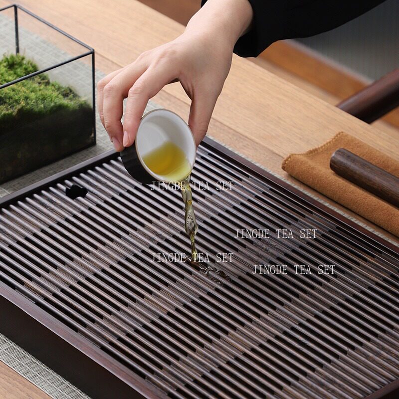 صينية شاي من الخيزران لتخزين ا - مراجعة Bamboo Tea Tray وسعره