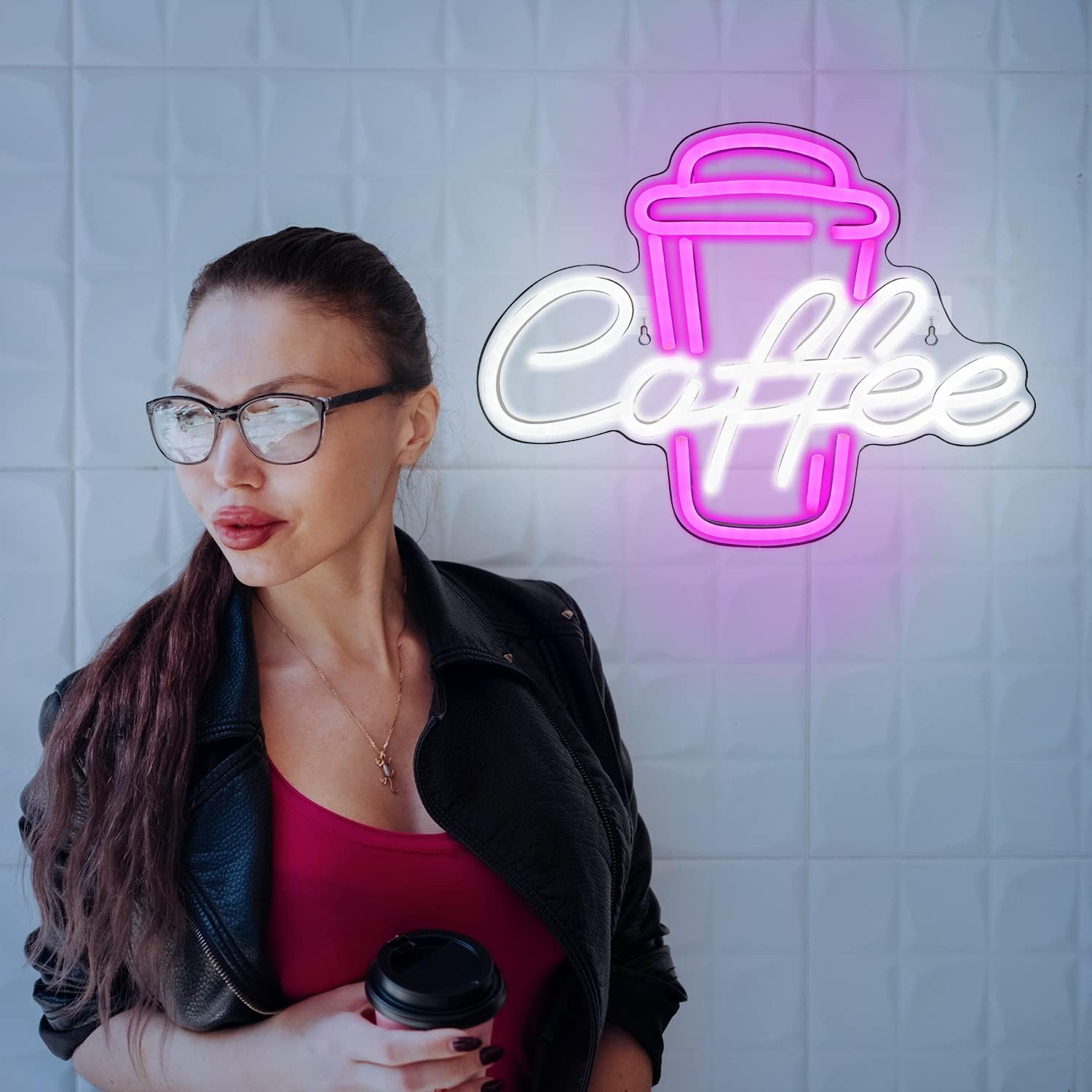 لافتة نيون على شكل كوب قهوة با - مراجعة Coffee Tea Neon Sign وسعره