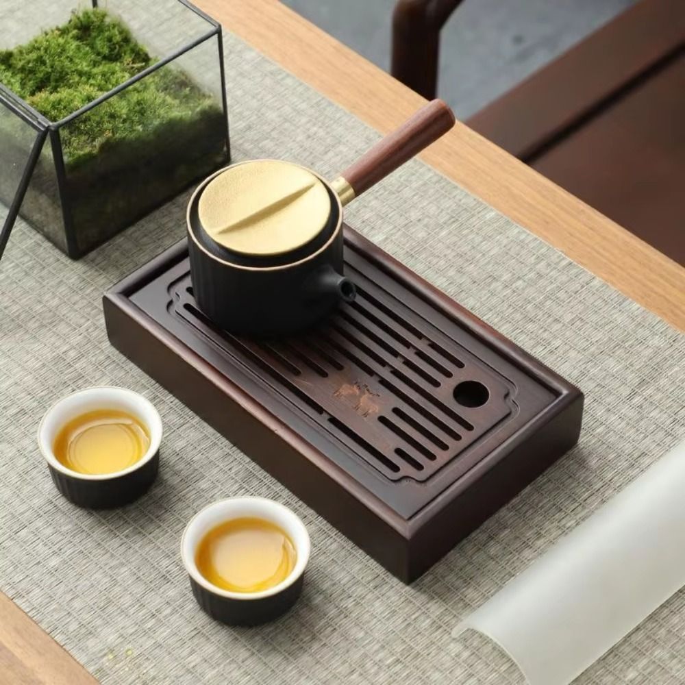 صينية شاي صينية صغيرة الحجم مص - مراجعة Bamboo Tea Tray وسعره