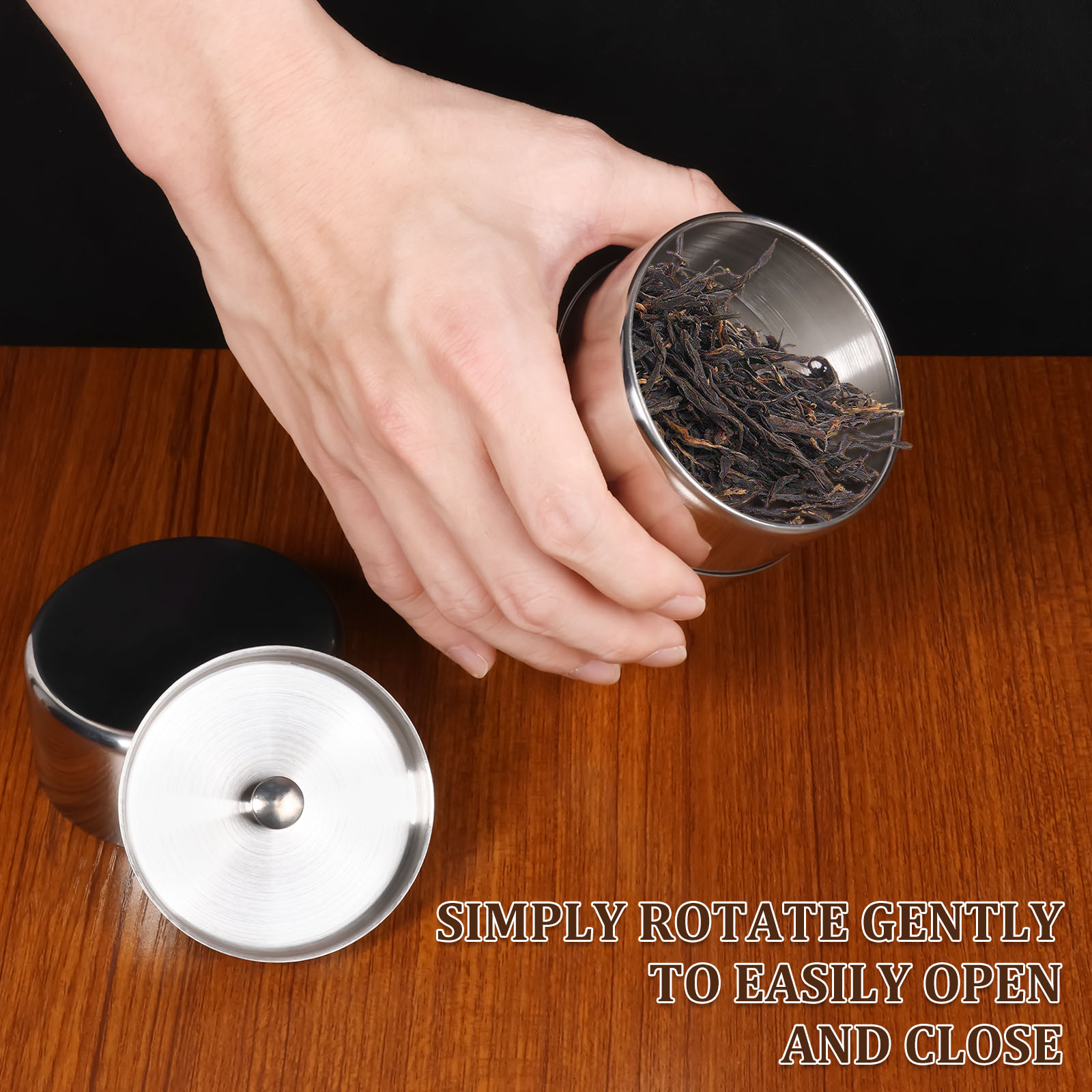 الفولاذ المقاوم للصدأ أوراق ال - مراجعة Coffee Tea And Sugar Canisters وسعره