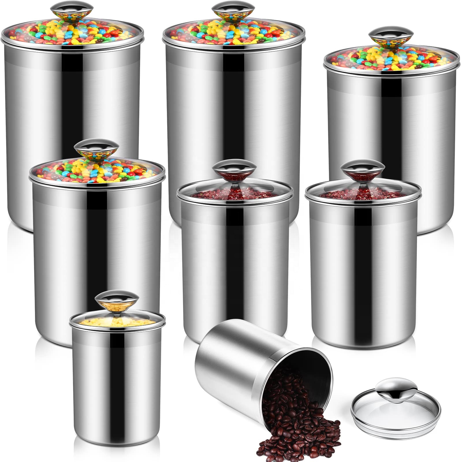 حاويات تخزين المواد الغذائية،  - مراجعة Coffee Tea And Sugar Canisters وسعره