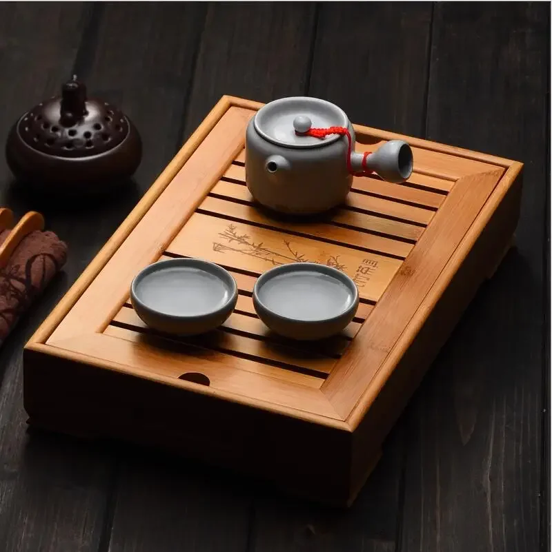 صواني الشاي الخيزران الكونغ فو - مراجعة Bamboo Tea Tray وسعره