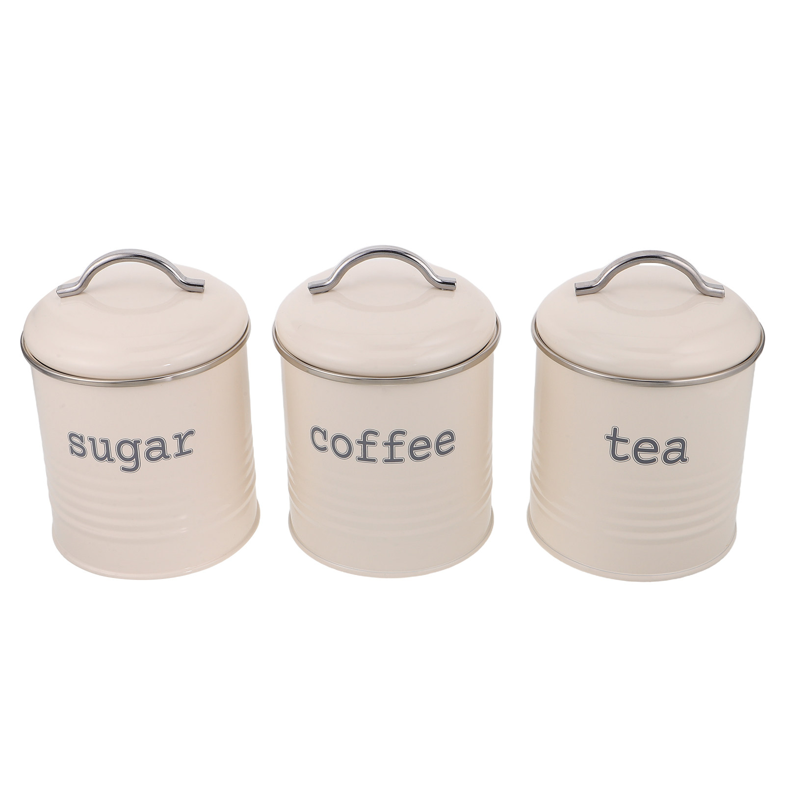 مجموعة من 3 حاويات محكمة الإغل - مراجعة Coffee Tea And Sugar Canisters وسعره